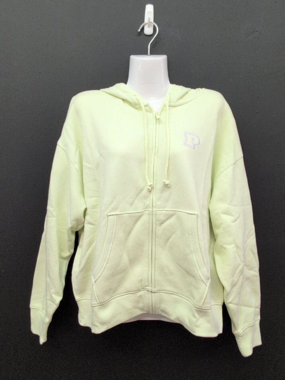 Victoria Secret PINK Campus Fleece Full Zip Hoodie Medium Fresh Mint